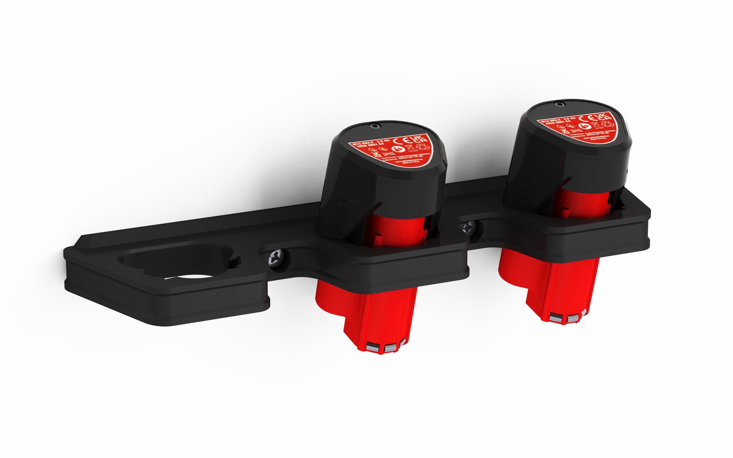 Herramienta Y Soporte De Batería 2.0 AH Para Milwaukee M12 Rojo Y Negro 3 De Cada Organizador