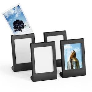 NewGround Designs Mini Fotoramar – Set med 4 Stativ för Instax Mini Polaroids – Fotoramar - Display