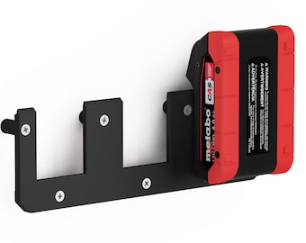Akku Wandhalterung geeignet für Metabo Akkus 18V / CAS Cordless Alliance System Akku-Halterung Wandhalter (3 Akkus) inkl. Schrauben & Dübel