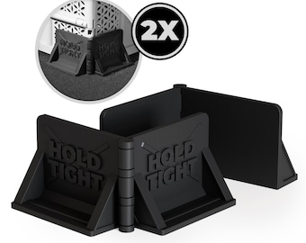 HOLD TIGHT Kofferraum Klett-Fixierung, Organizer – Perfekte Ladungssicherung Klettbefestigung Gepäcksicherung by NewGround Designs (2 Stück)