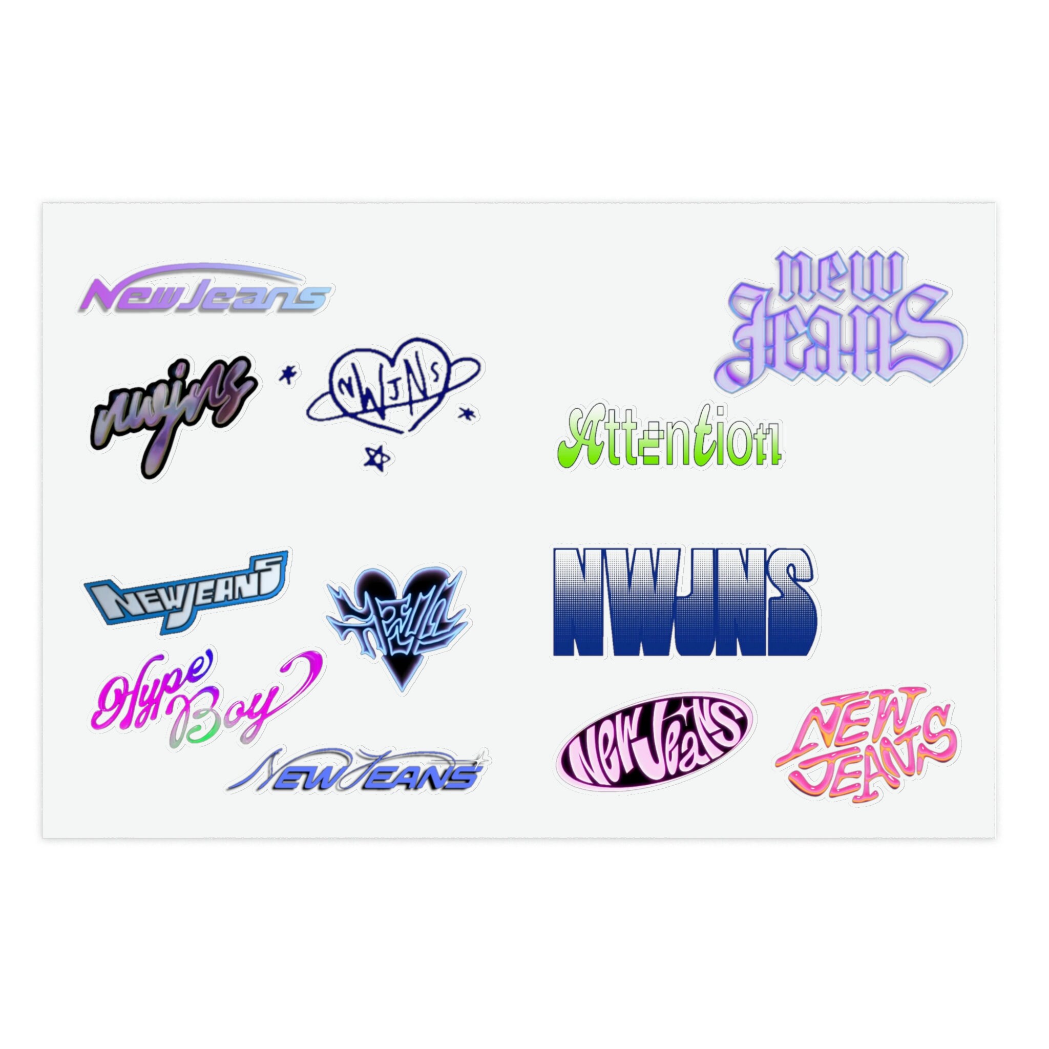 New Jeans Sticker Sheets, Perfect for Bunnies and Kpop Fans Etsy