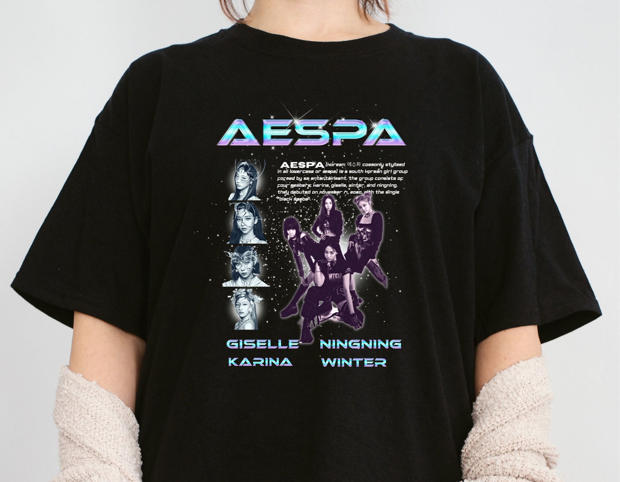 Aespa Unisex Jersey Short Sleeve Tee Perfect for MY and kpop