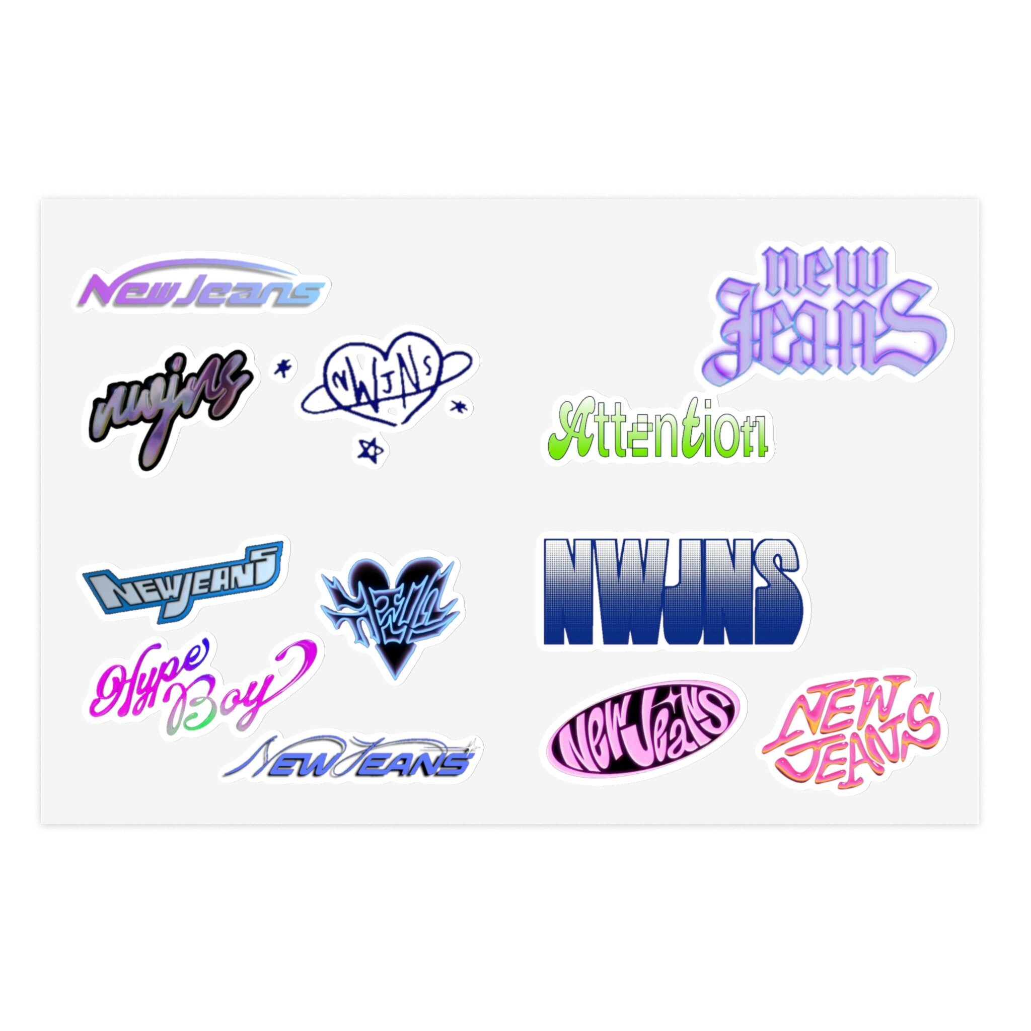 New Jeans Sticker Sheets Perfect for Bunnies and Kpop Fans Etsy
