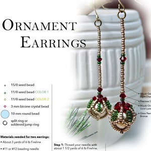 BEADING TUTORIAL - Ornament Earrings