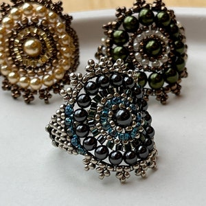 BEADING TUTORIAL Mandala Goddess Ring image 2