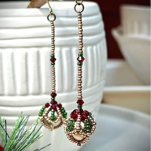 Tutoriel facile de perlage - Boucles d'oreilles ornementales