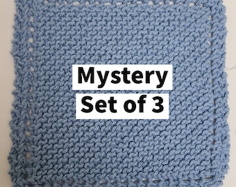 Mystery Dishcloths, Set of 3