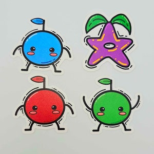 Vinyl Stickers Stardrop and Junimos Stardew Valley 4 Sticker Set