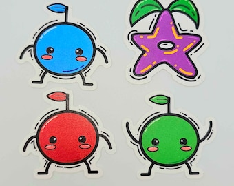 Vinyl Stickers Stardrop und Junimos Stardew Valley 4 Sticker Set