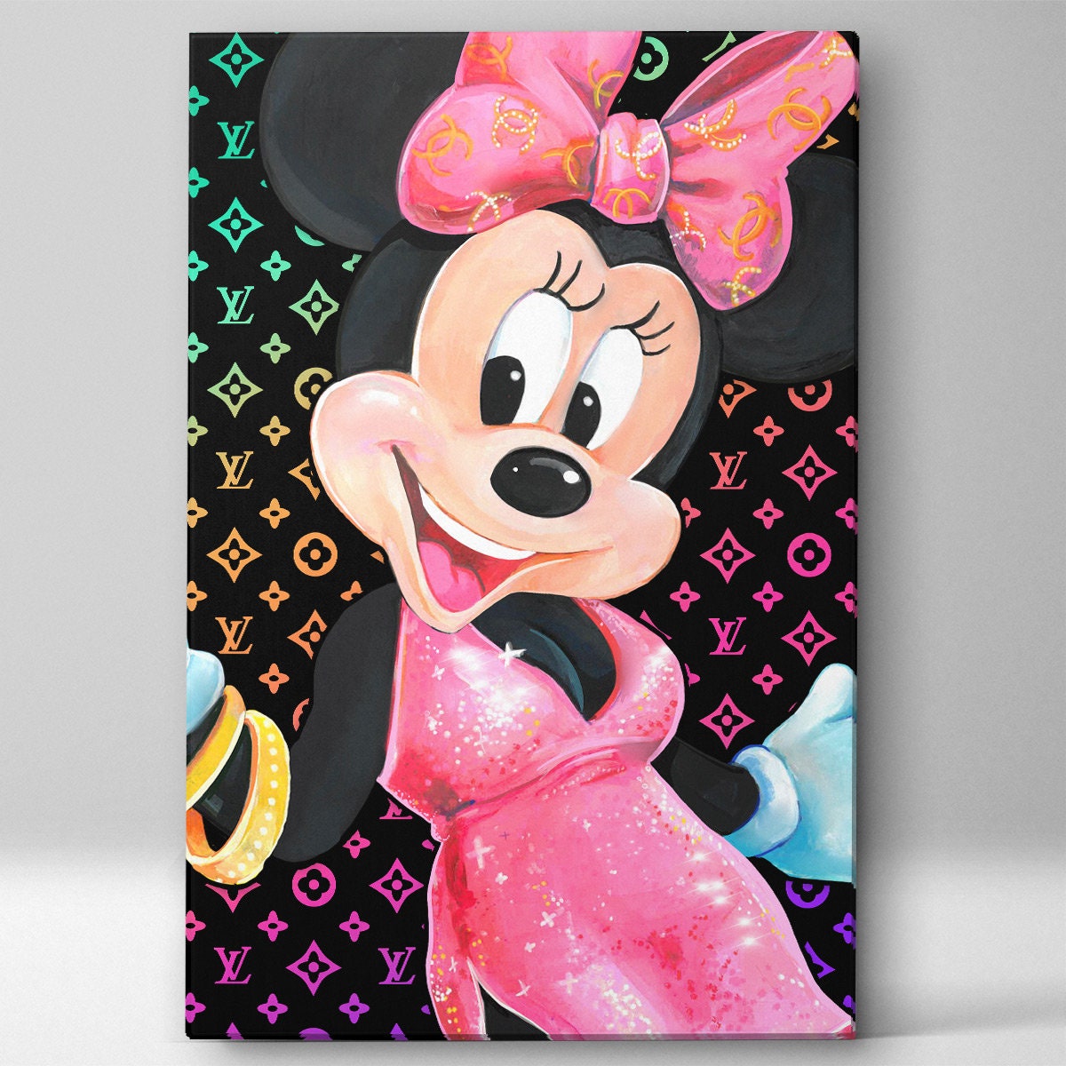 Louis Vuitton Alma Monogram Customized Minnie&Mickey