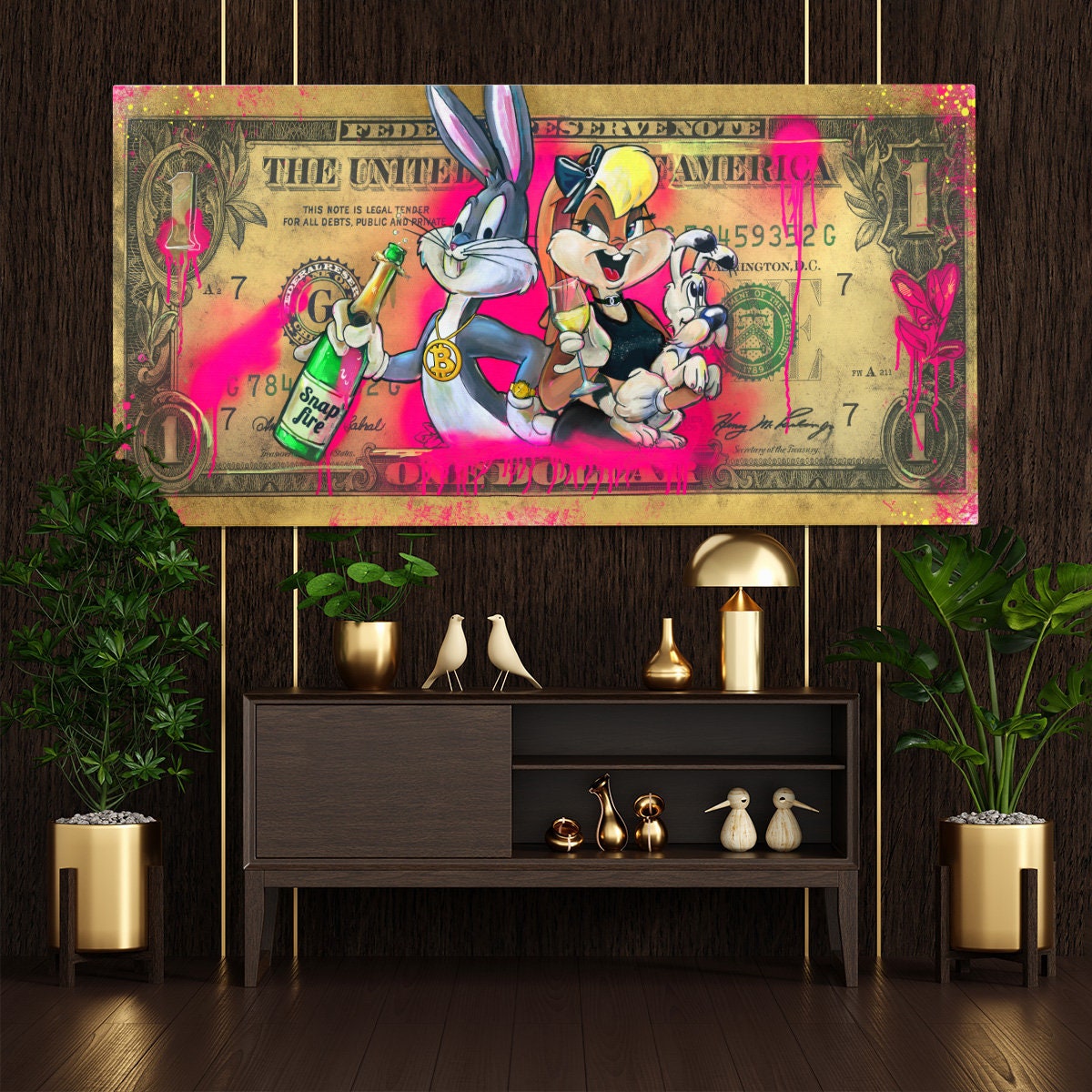 Bugs Bunny Louis Vuitton Pop Art  Mini canvas art, Diy canvas art, Cute  canvas paintings