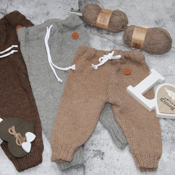 Alpaka Kinderhose 100% Drops Alpaca Wolle handgestrickte warme Hose vielen schönen Farben und Größen auf Bestellung/Made to order