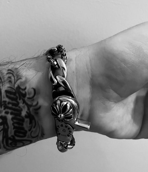 Chrome STYLE Apple Watch Link Bracelet Strap - Etsy Chrome STYLE Apple Watch Link Bracelet Strap - Etsy