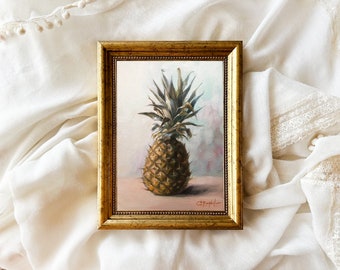 PINEAPPLE fine art print food art kitchen wall decor food poster unframed