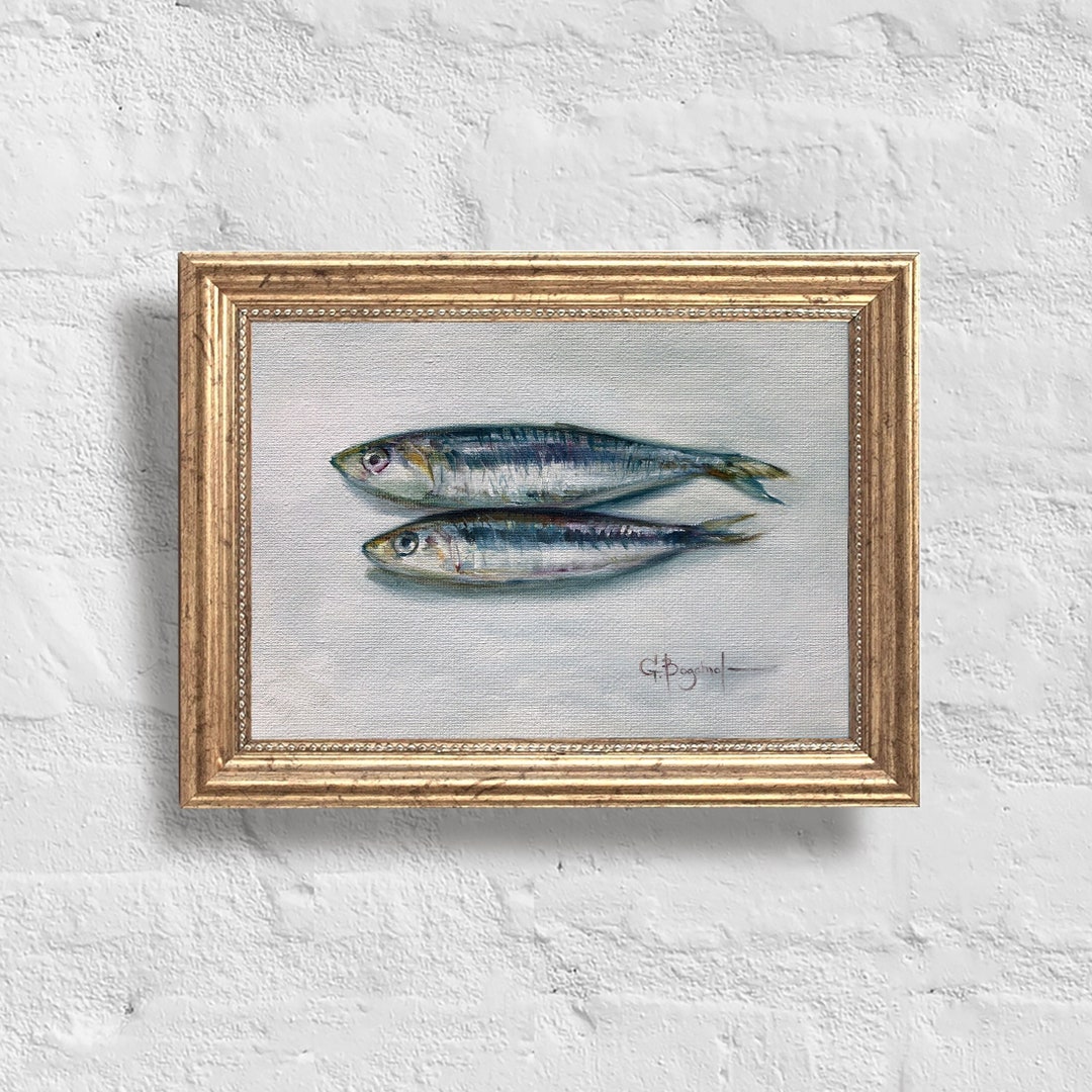 SARDINES Art Print Unframed Seafood Wall Art for Kitchen Food Home