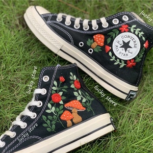 Scarpe con rose ricamate deals