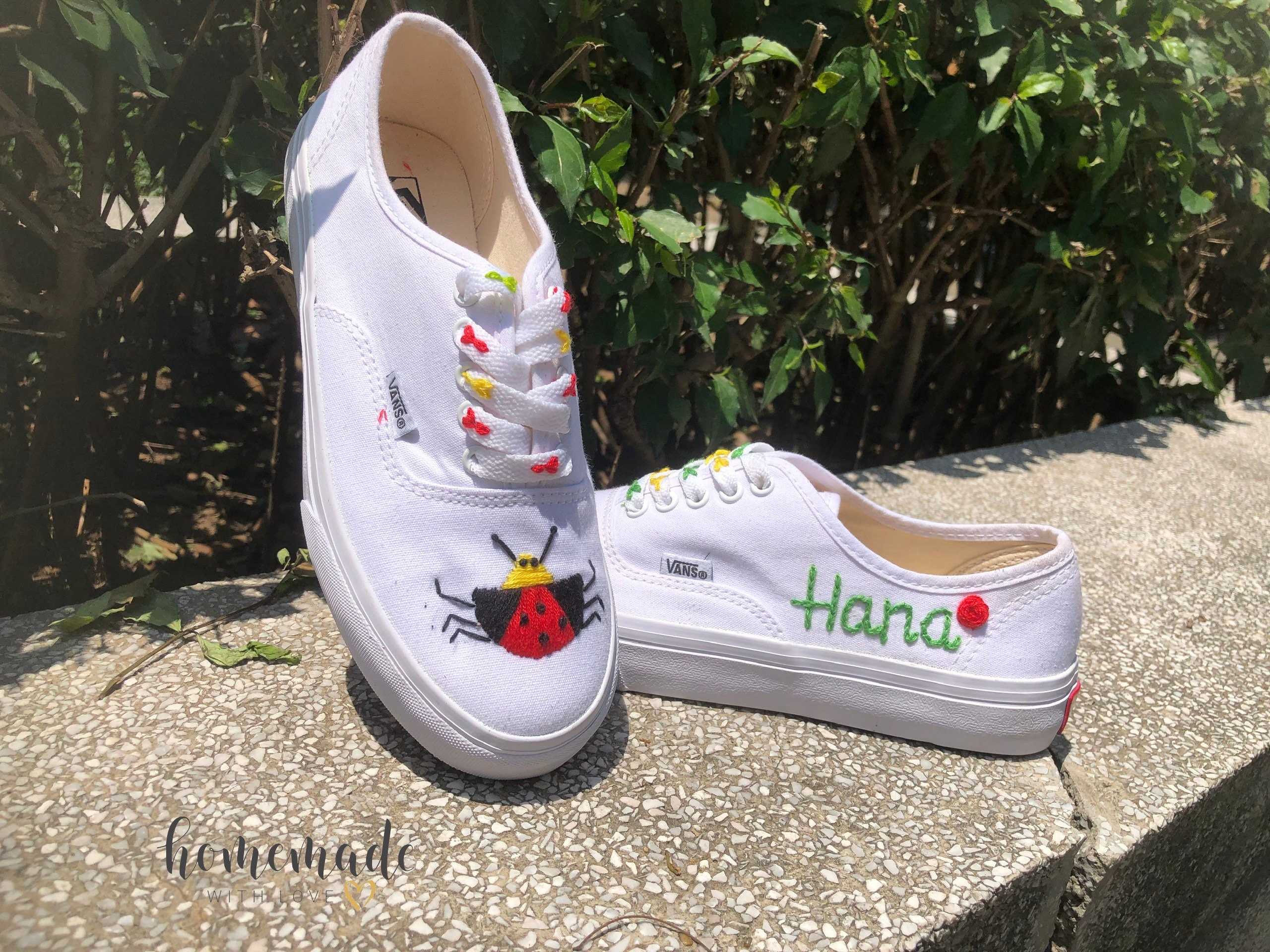 Fleur vans chaussures - Etsy France