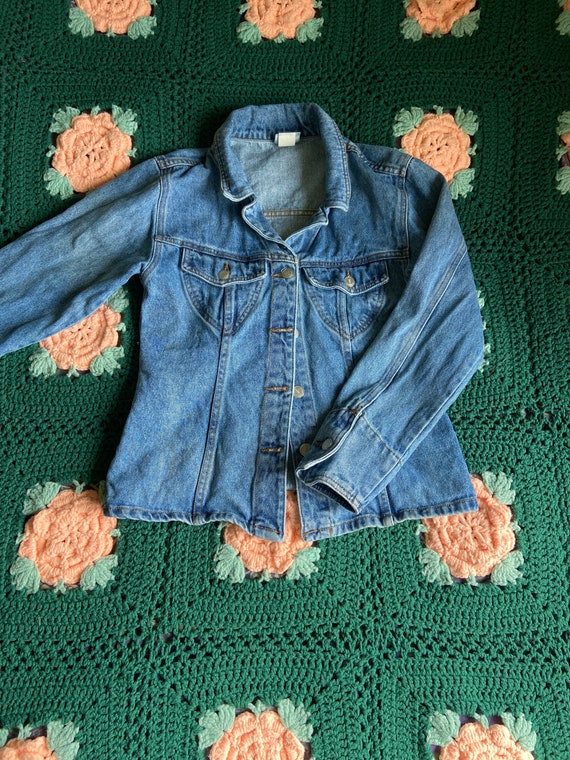 Vintage moda international jean jacket size XS - image 1