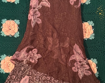 vintage 90s Y2K silk skirt size 2