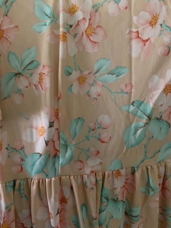 Vintage romantic floral 1970s prairie dress - image 2