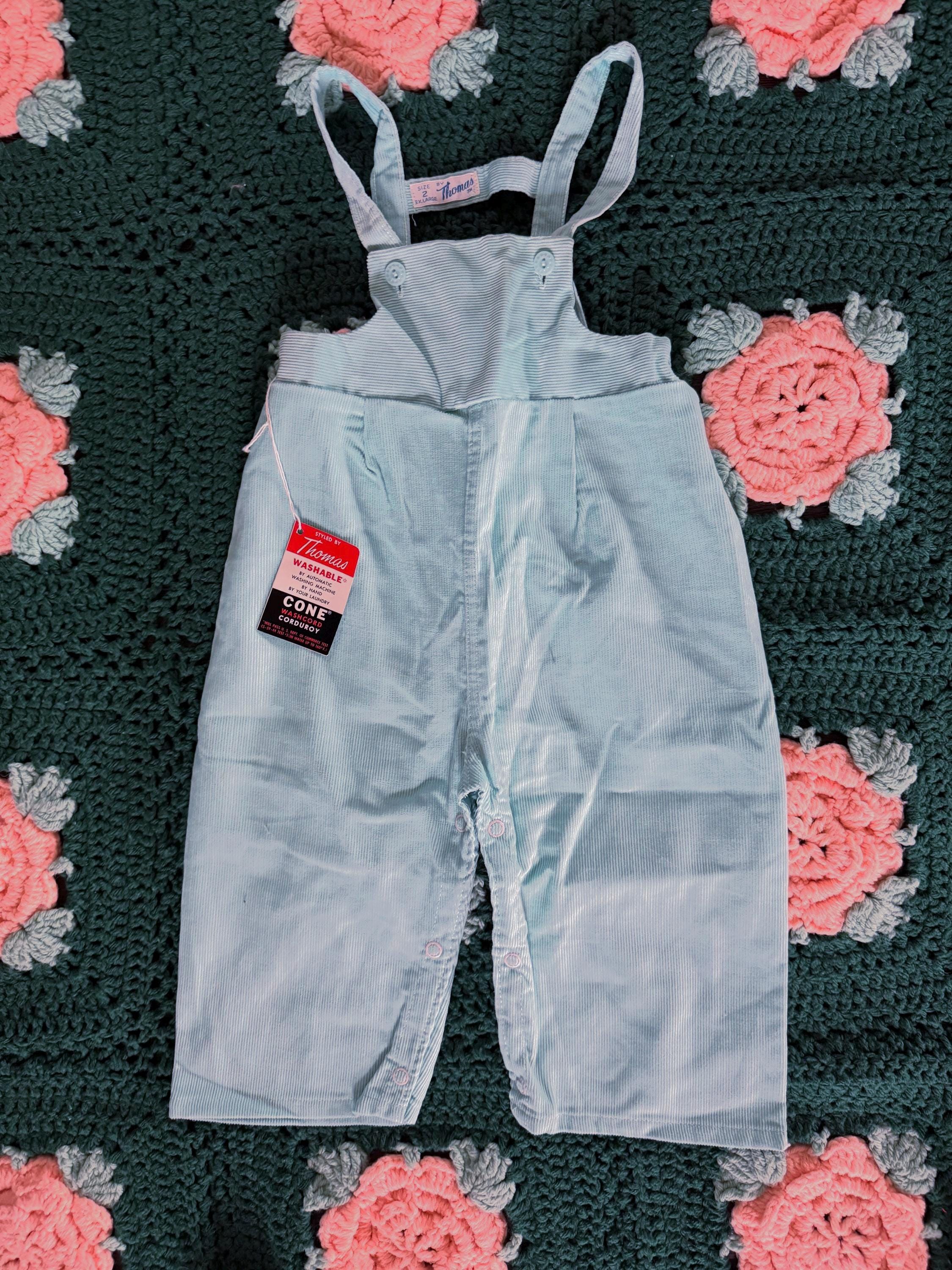 Vintage New With Tag 1960s Styled by Thomas Blue Corduroy