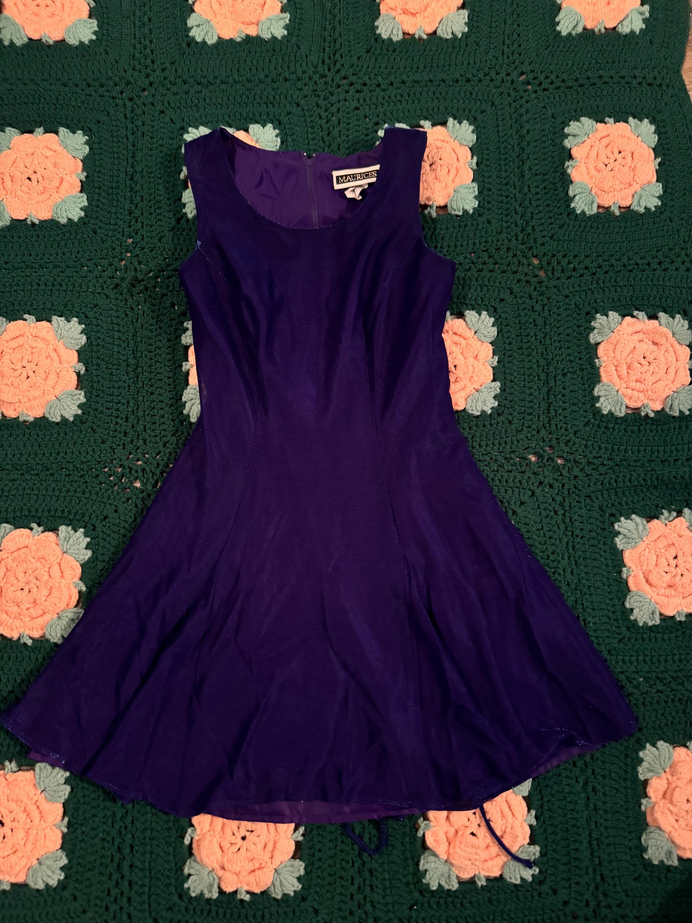 Robe Maurices Femme Fleurie Volants Dentelle Sans Manches Taille M