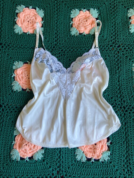 vintage white cami slip Gem