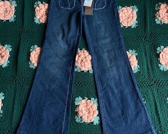 Vintage NWT Y2K So wide leg low rise  jean size 0