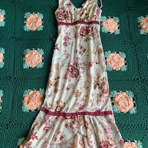 Floral Whimsigoth rose vintage whimsical coquette spring dress size small