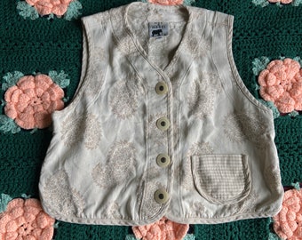 Vintage Y2K 90s max & Mabel medium paisley vest