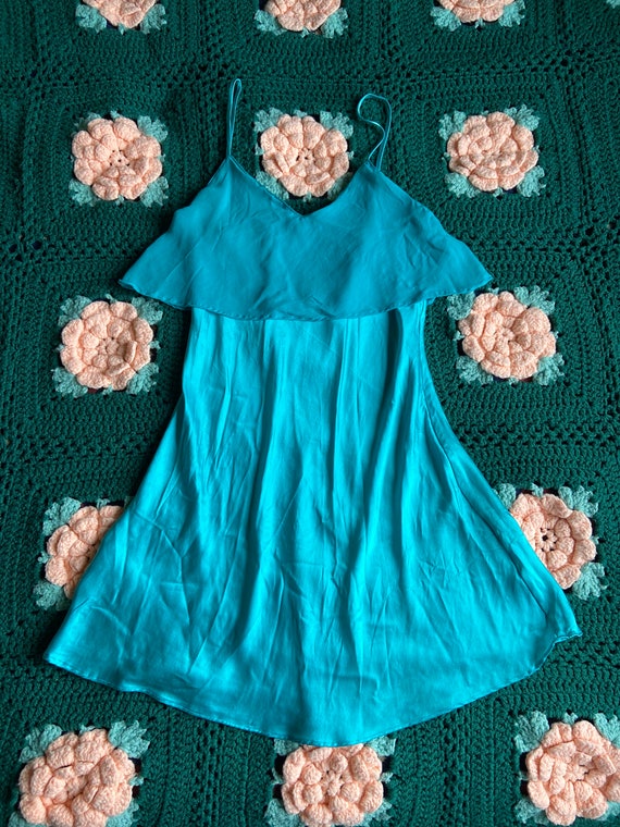 green chiffon dress short Acapulco Smocked Short Dress — Green Multi main image 0