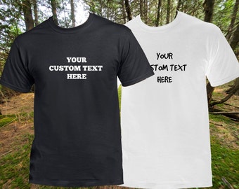 Camisetas personalizadas con estampado de vinilo: ¡diseña tu propio texto personalizado y elige tu estilo!