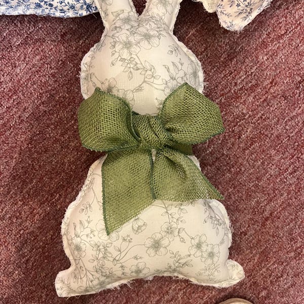 Handmade bunny pillows