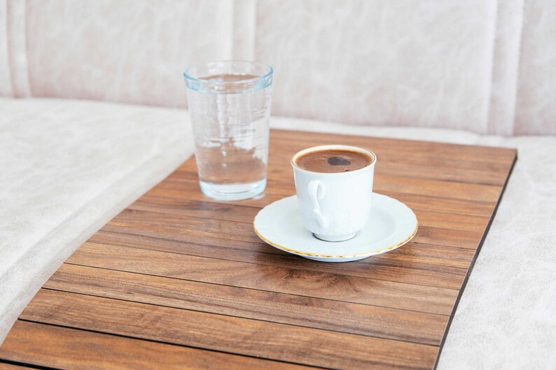 Sofa Arm Tray Table Wood Flexible Sofa Table for Armrest Etsy
