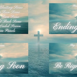 Christian Animated Twitch Stream Package: Scenes & Panels
