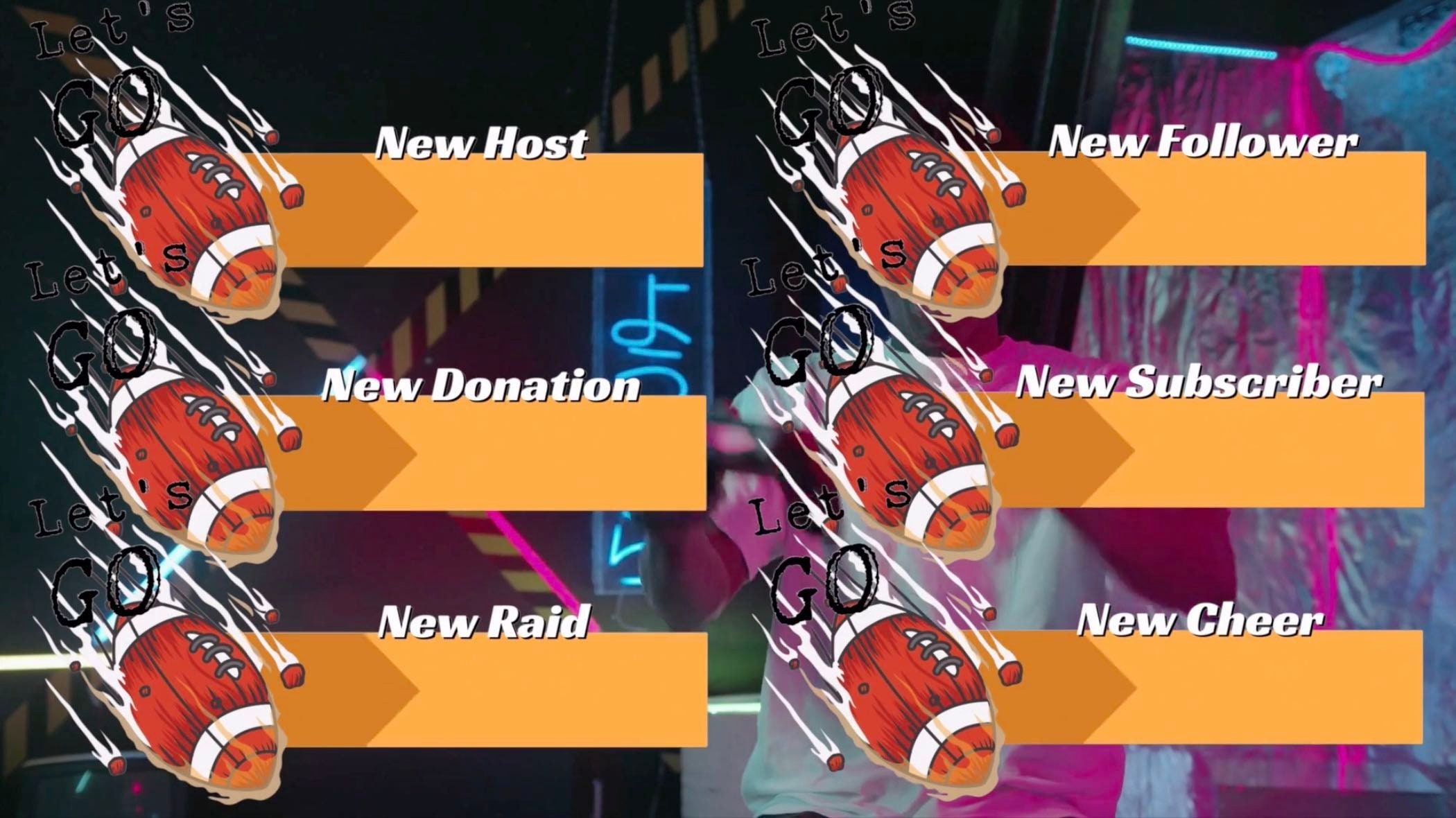 Twitch Stream Football Overlay - Main Image