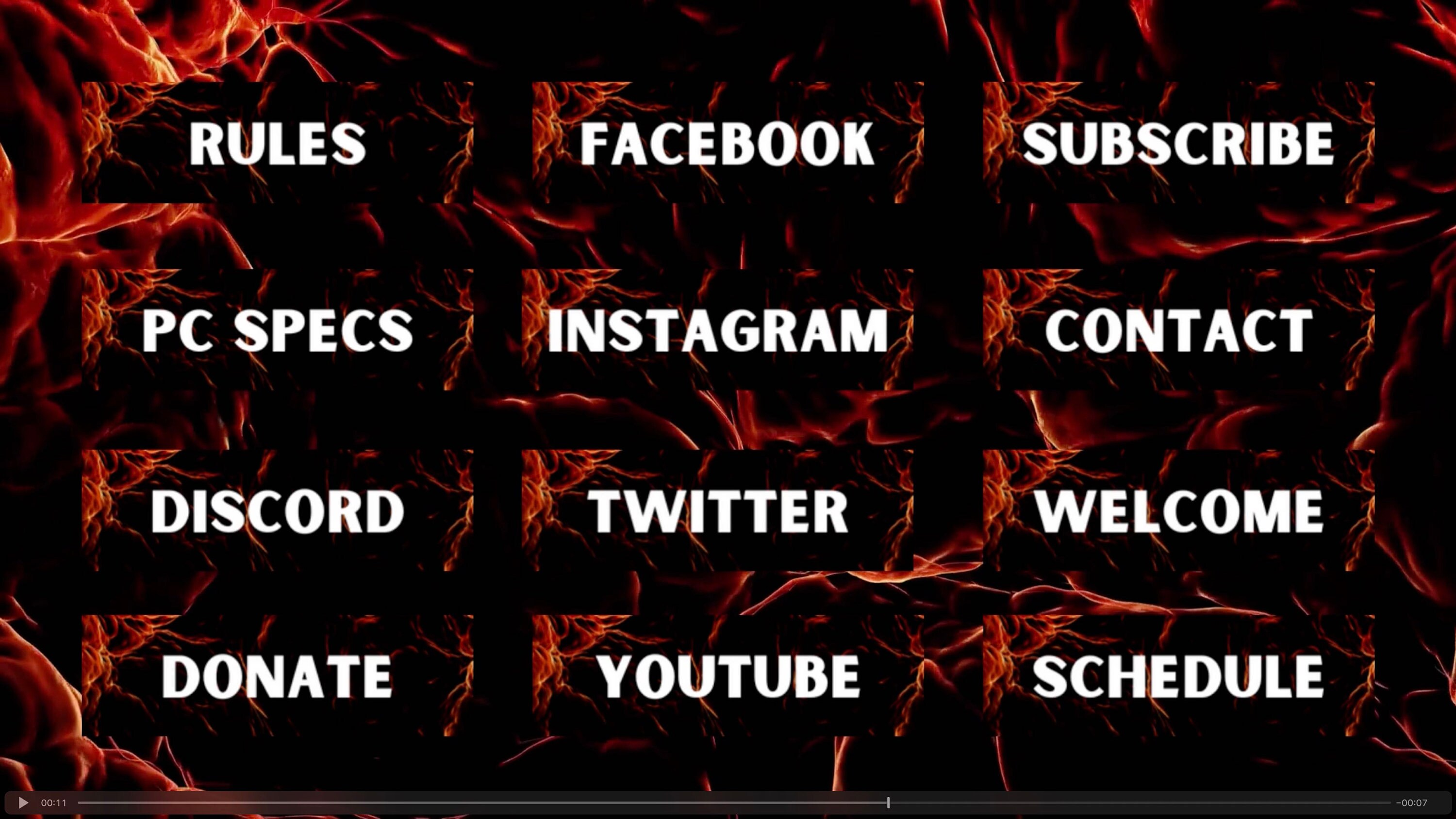 The Dark Flame Twitch Bundle Dark Flame Animated Twitch Streaming ...