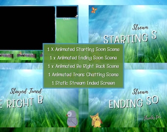 Nature Garden Animated Twitch Stream Package