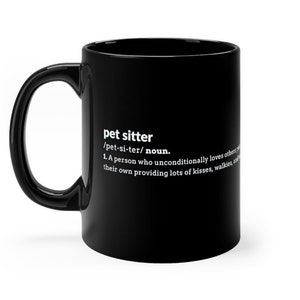 Pet Sitter Définition Mug | mug de promeneur de chien, mug de gardien de chien, tasse de garde d’animaux, cadeau de gardien de chien, cadeau d’amoureux des chiens, tasse de garde d’animaux de compagnie