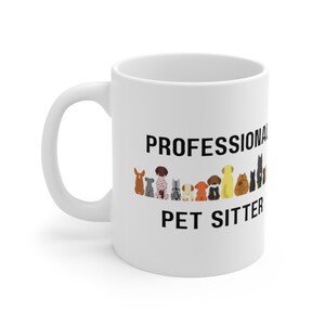 tasse Pet Sitter | cadeau pet sitter, cadeau de promeneur de chien, cadeau pour pet sitter, cadeau de dog sitter, cadeau pour dog sitter, cadeau de cat sitter, pet sitter