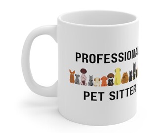 Taza de cuidador de mascotas / regalo de cuidador de mascotas, regalo de paseador de perros, regalo para cuidador de mascotas, regalo de cuidador de perros, regalo para cuidador de perros, regalo de cuidador de gatos, cuidador de mascotas