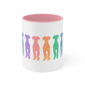 Rainbow Doberman Pinscher Mug | Natural Ear Doberman, Doberman Gift, Dobie Mom, Doberman Coffee Mug, Doberman Dad, Pride Doberman
