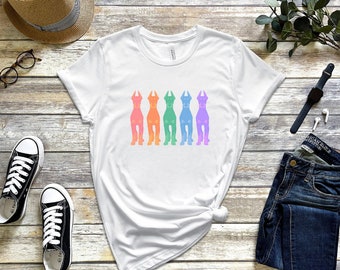 Pastel Rainbow Doberman T-shirt, Doberman Pinscher Shirt, Dog Mom Gift, Doberman Mom Shirt, Dog Lover, Dog Mama, Dog Dad, Pride