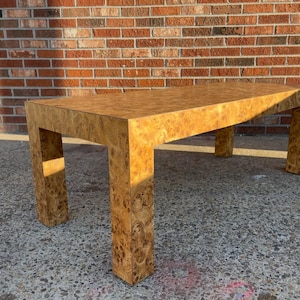 Mid century modern Burl wood  MCM Coffee Table.  Paul evans style