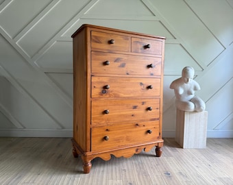 Vintage Pennsylvania House Turned Legs Oak Console Table - Etsy