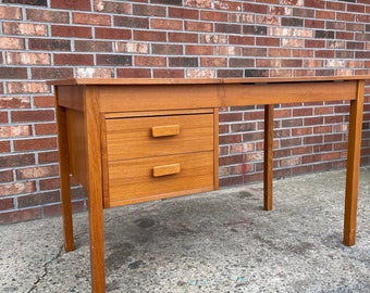 Mid century modern Danish modern teak  drafting and writing desk