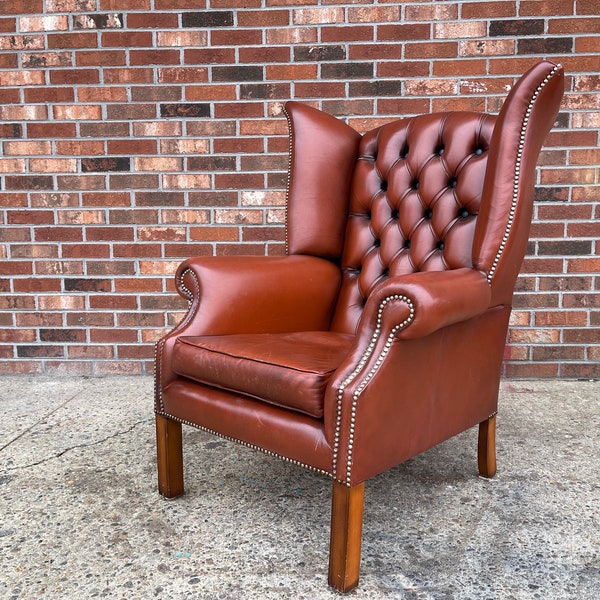 Oversized Leather Chair Etsy