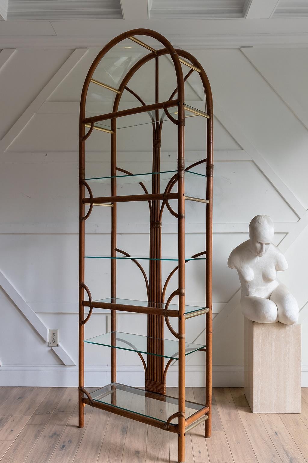 Vintage Glass Bookcase - Etsy
