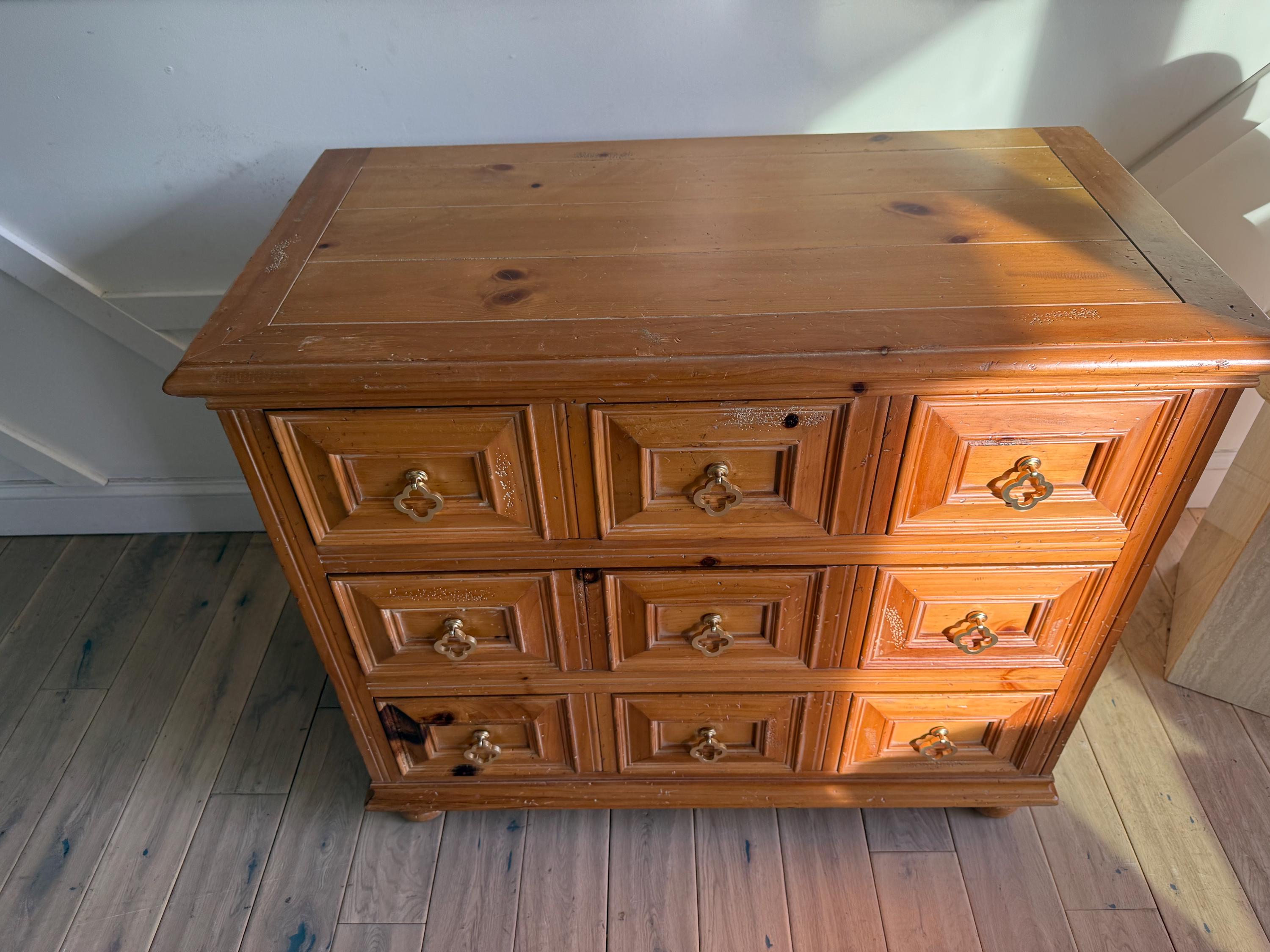 dresser for clothes 51.5 Inches Wide 6 Drawers Dresser for Bedroom White Modern - Sikaic main image 0