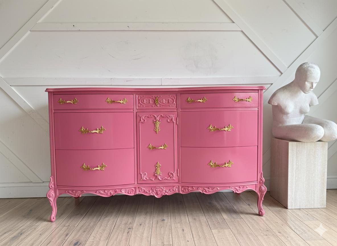 Pink Lacquered Furniture - Etsy